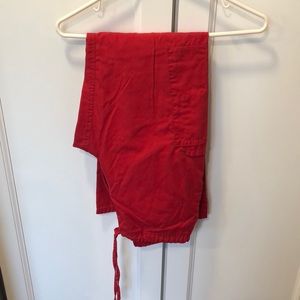 Uniform advantage red scrub pants